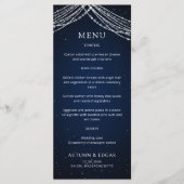 String Lights Hemelse bruiloft Menu (Voorkant)