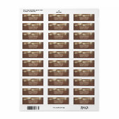 String Lights Hout Rustiek Etiket (Full Sheet)