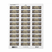 String Lights Hout Rustieke Bruiloft Etiket (Full Sheet)