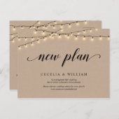 String Lights, Kraft, New Plan, Weddenschap uitges Briefkaart (Voorkant / Achterkant)
