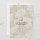 String Lights & Linen Floral Vrijgezellenfeest Wed Kaart (Achterkant)