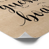 String Lights, Mariage Signer Notre Invité Poster (Coin)