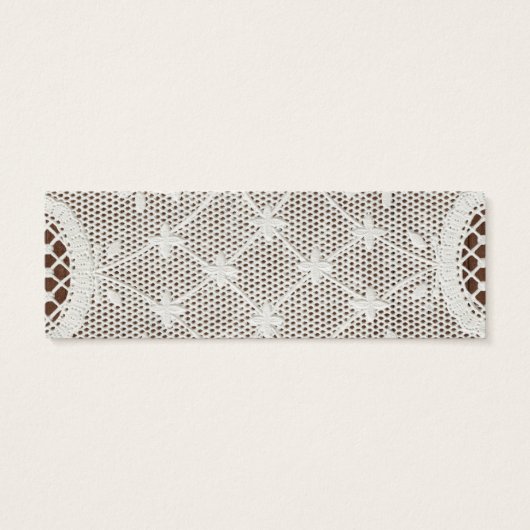 String Lights Mason Jar Lace Wood Weddenschap Mini Visitekaartjes (Achterkant)