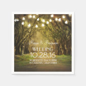 String Lights Mos Bomen Paden Bruiloft Servet (Voorkant)