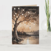 String Lights op Tree Romantic Country Wedding Programma (Voorkant)