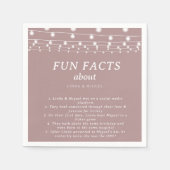 String Lights Roze Blush Trivia Leuke Feiten Bruil Servet (Voorkant)