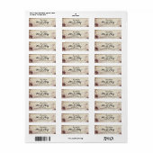 String Lights Rustiek Hout De Toekomst Mr en Mrs Etiket (Full Sheet)