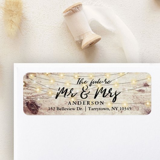 String Lights Rustiek Hout De Toekomst Mr en Mrs Etiket
