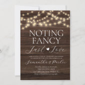 String Lights Rustiek Niets Fancy Gewoon Liefde Kaart (Voorkant)