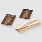 String Lights Rustiek Schuur Hout Wedding Programm Handwaaier (Niet-gemonteerd)