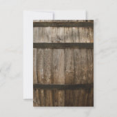 String Lights | Rustieke Country Barrel Wedding RS RSVP Kaartje (Achterkant)