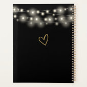 String Lights Signature Script Zwart Goud Bruiloft Planner (Achterkant)