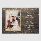 String Lights & Snowflakes | Houten vakantiefoto (Voorkant)