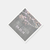 String Lights takken rustieke tuin bruiloft Servetten (Hoek)