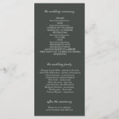 String Lights Tree-Rustic Woodland bruiloft progra Programma (Achterkant)