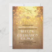 String Lights Tree takken rustieke bruiloft Kaart (Voorkant)