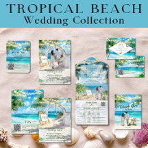 String Lights Tropical Beach Dank je bruiloft