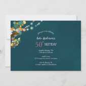 String Lights Verrassing Verjaardagsfeest Kaart (Achterkant)