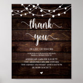 String Lights, Wedding Donation, Contribution Poster (Voorkant)