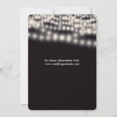 String Lights Wedding Invitation Kaart (Achterkant)