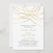 String Lights Wedding Jubileum Gelofte Vernieuwing Kaart (Voorkant)