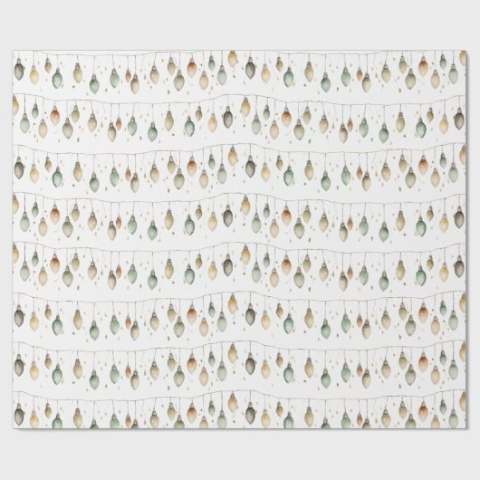 String Lights Wrapping Paper Cadeaupapier (Vlak)