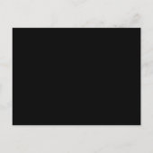 String Lights Zwart Wit Bruiloft Save the Date Briefkaart (Achterkant)
