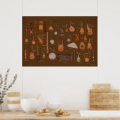 String Musical Instruments Poster (Keuken)