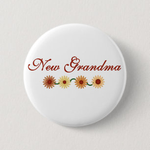 String of Flowers New Grandma Ronde Button 5,7 Cm
