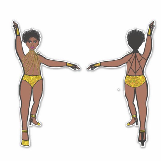 String of Stones Web Terug Geel #1 Sticker (Voorkant)