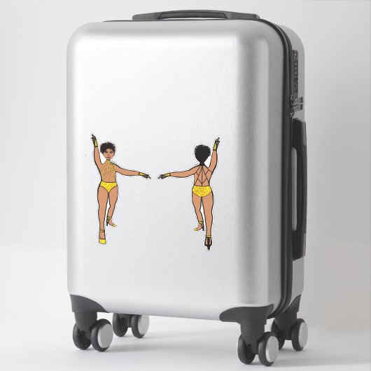 String of Stones Web Terug Geel #2 Sticker (Koffer)