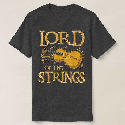 String Quartet Tees Lord Of The Strings Violin 290 (Design voorkant)