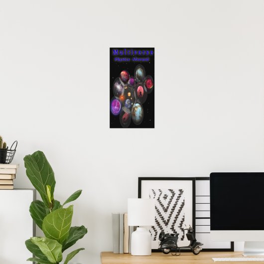 String-theorie multiversum poster (Thuiskantoor)