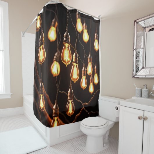 String van Edison Lights Douchegordijn (In situ)