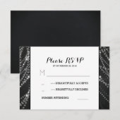 String van lichten bruiloft RSVP kaarten Kaartje (Voorkant / Achterkant)