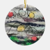 String van lichten vervilt vezel rond ornament (Voorkant)