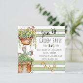 String van parels Succlents en rustieke tuin Decor Kaart (Staand voorkant)