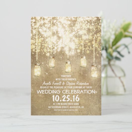 String verlichting sprankelende metselaar potten b kaart (Staand voorkant)