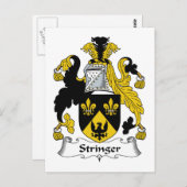 Stringer Family Crest Briefkaart (Voorkant / Achterkant)