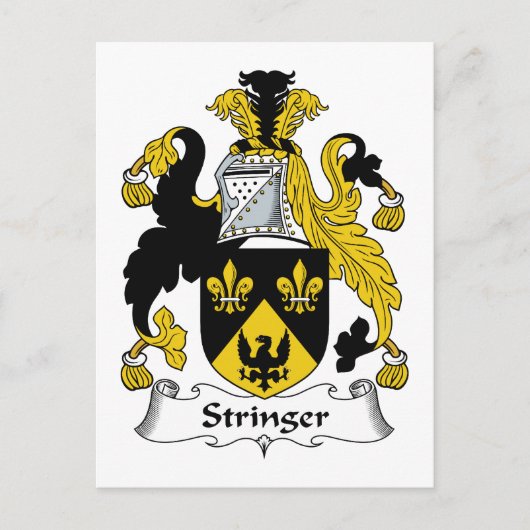 Stringer Family Crest Briefkaart (Voorkant)