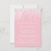 Strings Pink Sweet 16th 15th Bridal Spark Girly Kaart (Achterkant)