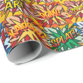 Strip Pop Art Cadeaupapier (Rol Hoek)