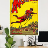 strip uit 1928 "Amazing Stories" Poster (Thuiskantoor)