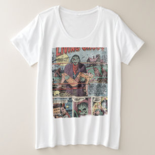  strip van 1950 grote maat t-shirt