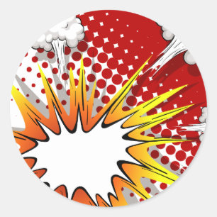 Stripballon Ronde Sticker