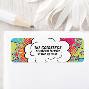 Stripboek Bar of Bat Mitzvah Adres Etiket