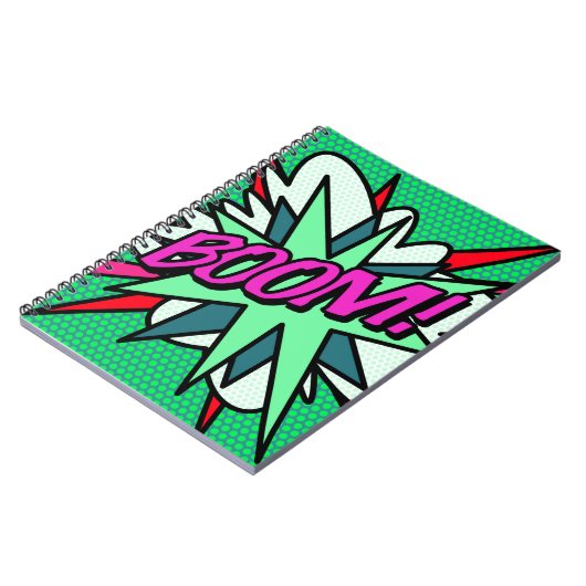 Stripboek BOOM Cool Plezier Modern Notitieboek (Linkerzijde)