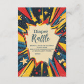 stripboek Boy Baby shower Diapper Raffle Informatiekaartje (Voorkant)