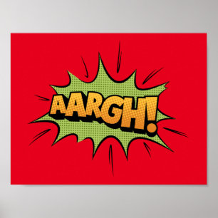 Stripboek Geluidseffect - aargh! Pop Art Poster