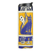 Stripboek Halloween Illustratie Thermosbeker (Gedraaid links)